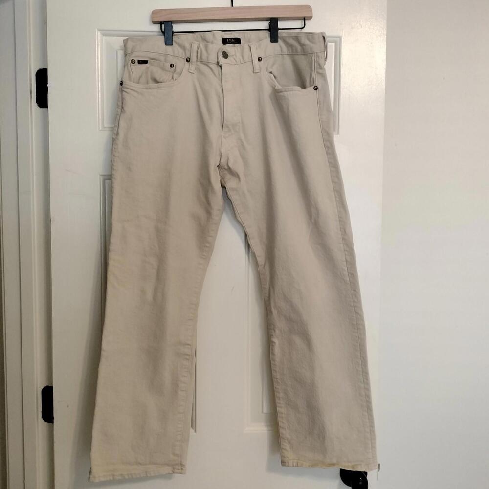 Polo Ralph Lauren Tan Denim Pants Brown 35x28